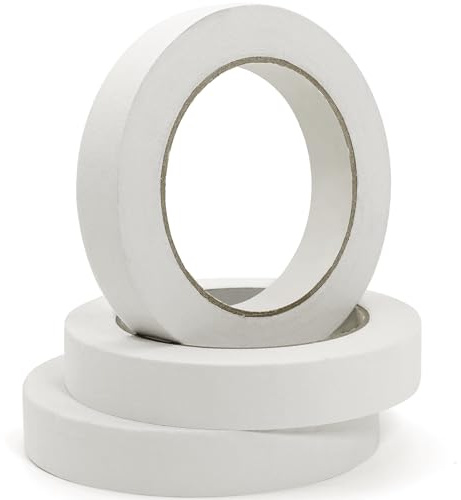 164 Yards Freezer Tape, Writable Surface, Low Temperature Resistance, Easy Tear and Residue-Free Removal, Ideal for Food Containers and Refrigerators, Includes 3 Rolls, Each 0.79 Inch by 54.68 Yards