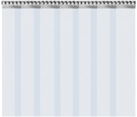 PVC randig gardin, lamellgardin för industri, häststall, kostall | inomhus och utomhus | 2 mm tjocklek | 30 x 30 x 25 cm förpackning | 12,2 kg brutto | perfekt för lager, fabriker, stormarknader