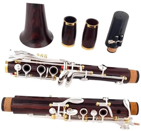Anfänger klarinette Holz Professionelle Klarinette Bb Redwood Versilberte Tasten Anzahl Der Tasten18