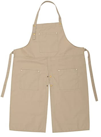 SHERCHPRY Töpferschürze Kittelschürze Lätzchen Kleider Blusen für Damen Schürzen für Erwachsene mit Taschen Kunstkittel für Erwachsene gewidmet Jacke Skulptur aus Ton Grill Fräulein malen