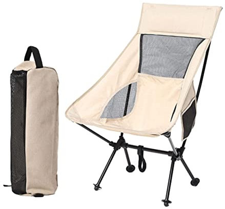 DRMEE Klappstuhl Angelstuhl Tragbare, Leichte, Klappbare Campingstühle Mit Kissen, Leichter, Kompakter Rucksackrucksack Für Wanderungen, Reisen, Picknicks Camping Stuhl