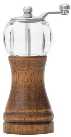 Tyenaza Moulin à Café, Moulin à Café Manuel, Moulin à épices Manuel, Moulin à Poivre Vintage, Grossièreté Réglable, Bois Acrylique, Moulin à Poivre Manuel Polyvalent pour Assaisonnement