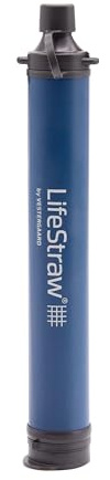 LifeStraw personligt vattenfilter för vandring, camping, resor och nödberedskap, marinblå