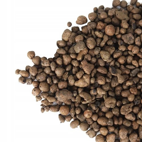 Gardening Clay Pebbles Keramzyt, 4-8 mm, Hydroponics Aggregate Flower Cacti Plants Growing Lightweight Soil Aerator (10 Litres)