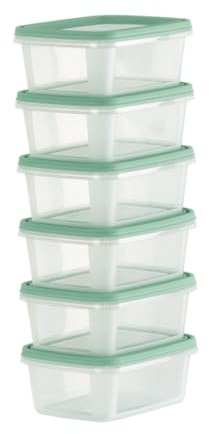 Checkmart To Go Mini Bites Snap-On Airtight containers with Lids 250ml | Baby Food Storage Containers with lids | Snacks, Dips, Sauces | Microwave Freezer Dishwasher Safe Reusable