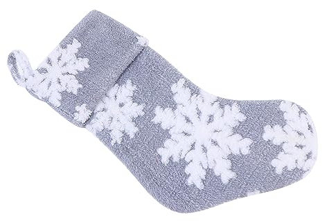 Ciieeo Weihnachtsstrumpf Mit Schneeflockenmuster Hochwertiger Weihnachtsstrumpf Für Junge Mädchen Junge Mädchen Weihnachtsdeko Für Zuhause Und Garten