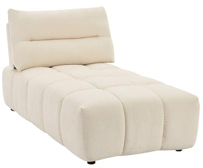Vente-unique - Recamiere ohne Schlaffunktion 1 Apoliu - Polyester - beige