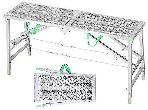 FHPEWXDG Piattaforma di Lavoro Pieghevole Portatile, Torre di ponteggi, Scala, Sgabello, Attrezzatura per ponteggi Multiuso