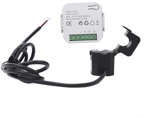 Misuratore di energia WiFi, monitor intelligente del contatore, per Tuya per la vita intelligente, con morsetto per CT, completo per il monitoraggio, automazione domestica intelligente(1)