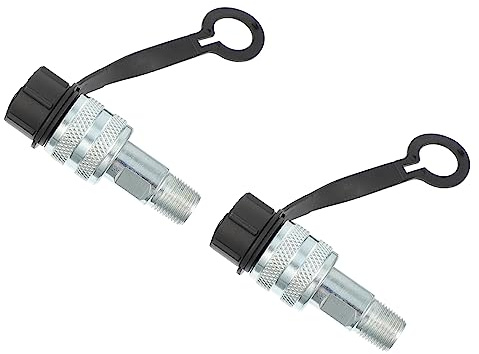 Garneck 2pezzi Raccordo Idraulico per Tubo Flessibile Olio Giunto Rapido Connettore Olio Adattatore Raccordo Idraulico Rapido