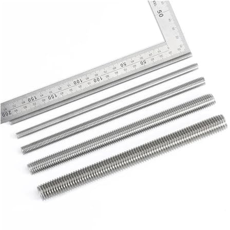 Vis à métal 1 Tige filetée complète M8 M10 M12, Filetage métrique Complet, vis, Goujon en Acier Inoxydable 304(300mm,M8)