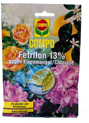 Fetrilon 13% gegen Eisenmangel und Chlorose an Topf- und Kübelpflanzen, Cannabis, Garten, Rasen 100g Eisendünger Heinrichs Agrar