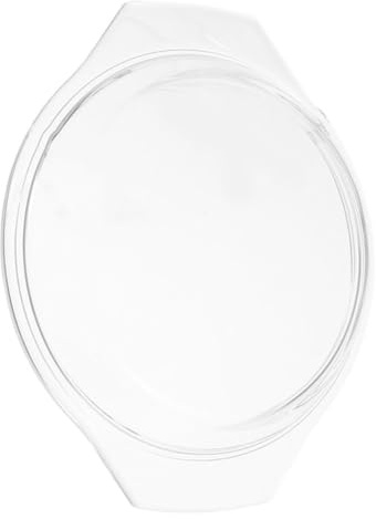 Operitacx Heat-resistant Microwave Glass Cover 20.2cm for 8-inch Ceramic Bowls, Splatter Guard Lid with Steam Function, Reusable Microwave Food Splatter Shield for Oven and Steaming