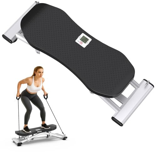 PASYOU Balance Board for Adults, Rock Stepper for Exercise at Home, Simulate Ski Machine with Resistance Band & LCD Display, 330lbs Weight Capacity, Ski Balance Trainer for Full Body