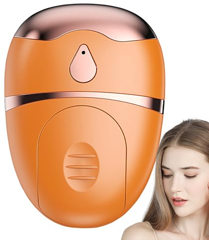 Ögonmassageapparat – bärbar för ögon- och ansiktsmassage | Med vibrationer 2 lägen, nebulisering, värme 3 hastigheter, lindring av påsar, mörka cirklar, vätskeförsörjning, Sc