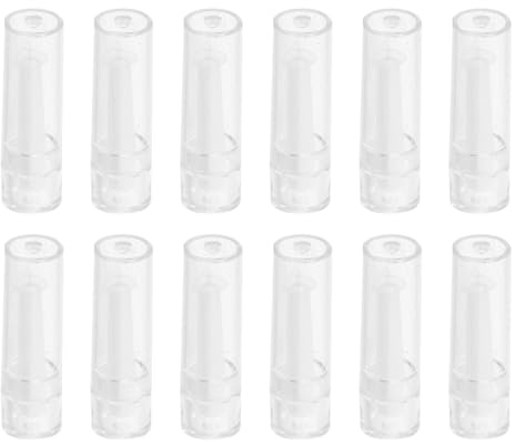 TOGEVAL Insertador y Removedor de Lentes de Contacto de Silicona Transparente, 12 Unidades, Kit Portátil con Ventosa para Lentillas Mensuales y Diarias, Herramienta Reutilizable
