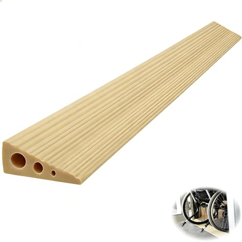 Cutis Rampe de seuil de Porte Profil de Transition Autocollant 90x10x4cm | Convient pour les aspirateurs robots, poussettes, chariots, déambulateurs et scooters électriques via rampes de seuil.