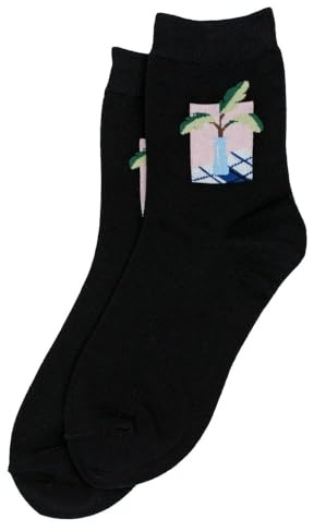 JOE COOL Socks cotton & spandex house plant black