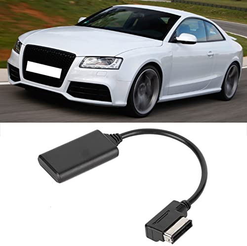 Qiilu AUX Kabel für MMI, Aux Adapter Bluetooth, ABS Bluetooth5.0 AUX-Musikschnittstellenadapter okabel Passend für AMI MMI für ///R7/S5//A6L /A8L /A4L Schwarz