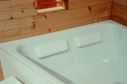 BetteRelax Wannenkissen/Nackenkissen Relax, 2 Stück, B57-0210, Farbe: Weiß