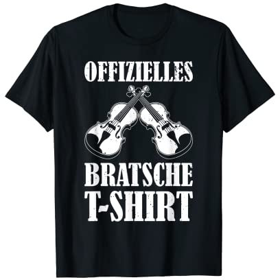 Bratsche Spielen Viola Musik Bratschist Orchester Violist T-Shirt