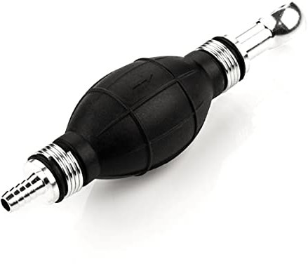 LST Handpumpe Umfüllpumpe für Benzin, Diesel, Öl, Wasser & Mehr – Robuste Kraftstoffpumpe mit 8mm Schlauchanschluss und 25mm Ringstutzen für präzises Umfüllen