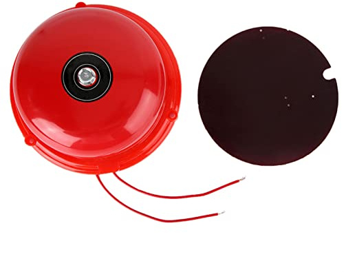 Sonew 100dB Electric Bell Electric Bell Alarm Bell Emergency Evacuation, School, for Fire Alarm for Fire Alarm, Emergency Car Electronics Accessories Station(220V)