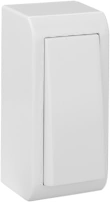 Conmutador interruptor estrecho 10AX 250V de superficie serie MuralSOLERA MUR02/2UBlanco