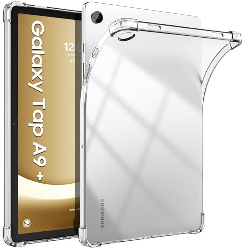 TiMOVO Custodia Compatibile con Samsung Galaxy Tab A9+/A9 Plus 5G 11 2023 SM-X210/X216/X218, Cover Protettiva Posteriore Trasparente in TPU Sottile e Leggera per Galaxy Tab A9+, Trasparente