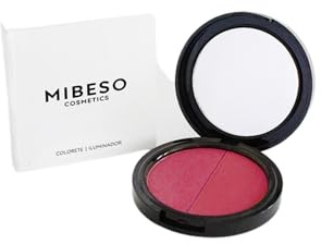 Duo colorete e iluminador. Paleta colorete e iluminador. Colorete en polvo luminoso. Vegano.