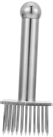 PRETYZOOM 1pezzi Ago per Ammorbidire la Carne in Acciaio Inox Strumento da Cucina per Battere Le Bistecche e Maiale per Pollame Pesce Manzo Cervo e Vitello