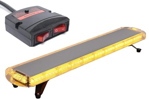 96 luces LED giratorias CC 12/24 V, interruptor de control, luz de emergencia, luz de emergencia, luz de emergencia, luz intermitente de emergencia, barra de luz para camión, techo, luz de advertencia