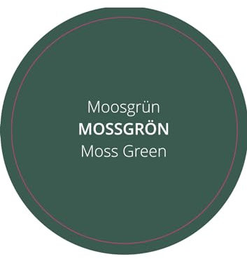 PrintGreen! Leinölfarbe - Innen-& Außenfarbe - Moosgrün - natürlicher Holzschutz - Made in Schweden - für Holz, Putz, Gips, Stein, Metall uvm. (0,25 Liters) (0,25 Liters)