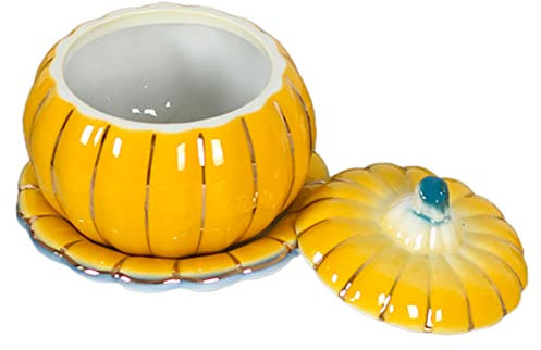 Hoement 1set Ciotola Di Ceramica Forma Di Zucca Per Zuppa e Pudding Decorativo Per Cucina e Ristoranti Per Feste e Occasioni Speciali