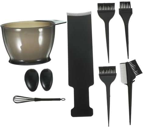 HONMEET Haarfärbepinsel Und Schalen Kamm Für Haarfarbe Haarfärbemittelpinsel Und Schale Für Professionelle Salon Und Heimfärbung