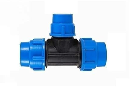 zlj6688 Acoplamiento reductor de 3 vías de PVC y PE de 20/25/32/40/50 mm, divisor de agua for grifo, conector de válvula de plástico for manguera de riego de jardín y granja, 1 unidad(Blue,40 x 32 x 4