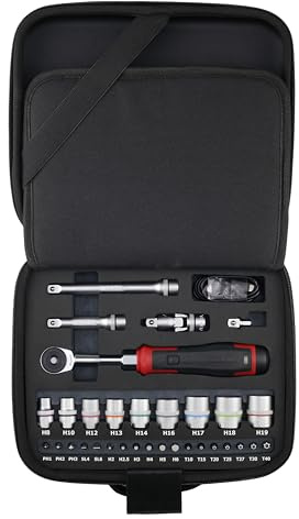Vessel 400ER3-1M Cordless Electric Slim Ratchet Set with 31 Socket Bits