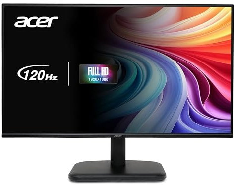 Acer EK241Y G-skärm 23,8 tum (60 cm skärm) Full HD, IPS, 120 Hz HDMI, 75 Hz VGA, 4 ms (GTG), HDMI 1.4, VGA, AdaptiveSync