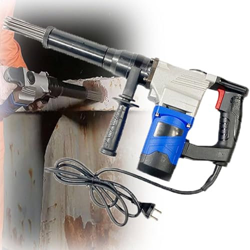 WHYYDSS Pistola desoxidante eléctrica de 1100 W con Aguja, Herramienta para Eliminar óxido, raspador de Aguja con empuñadura de Pistola, máquina de Limpieza con removedor de óxido Tipo Aguja,220V