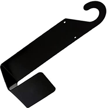 YARNOW 1 Pc Gancho De Manguera Bar Gancho De Manguera De Agua Soporte De Manguera Para Montaje En Pared Alcantarillado Soporte Para Manguera Diluvio Bomba Black Acero Carbono