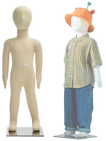Schaufensterpuppe Kind Realistische Kinderschaufensterpuppe Alter 1 2 3 5 6 8 10 12 14, Ganzkörper-Kinderschaufensterpuppen/Schneiderpuppe Für Nähen Für Einzelhandelsbekleidungsgeschäfte, Teenager/Uni