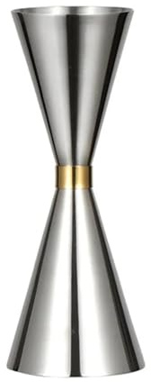 QuxetlRyz Jigger 2 STÜCKE Edelstahl Cocktail Bar Jigger Messbecher Doppel Schuss Trinken Geist Messen Jigger Küche Party Bar Zubehör(60-90ml)