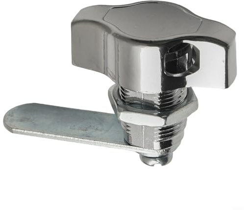 Startbuymore Keyless Cam Lock, Thumb Turn Locks Swing Knob Turn Cam Lock Cabinet Locks for Metal Replacement Cylinder for Storage Door Camper Vehicles(16mm)