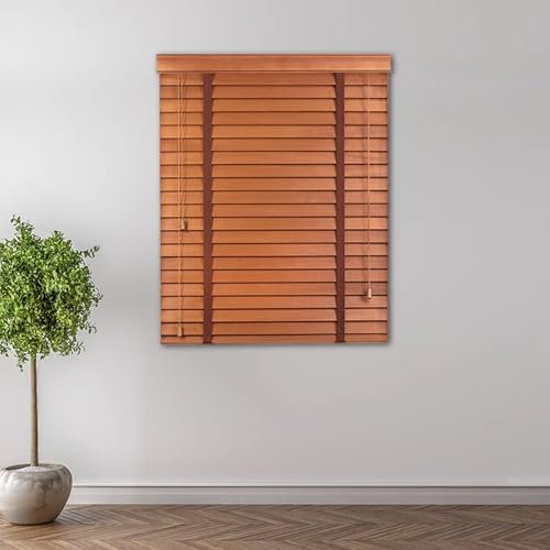 Tenda Avvolgibile in Legno,Tenda a Rullo Moderne per Finestre,Tende alla Romana Traspiranti Resistente ai Raggi Uv,Tapparella per Finestra per Interni ed Esterni (W80xH180cm/W32xH71)