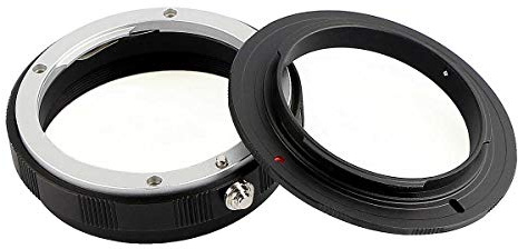 Keabroir 49mm Metal Macro Reverse Adapter Ring Manual Focus Camera Mount Lens Converter + Rear Lens Mount Protection Ring Compatible with Sony Alpha E NEX Mirrorless Camera and Lens NEX-49K