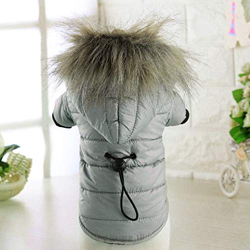 Hundepullover Weste Warmer Warme, baumwollgefütterte Daunenjacke für Hunde, Kostüm, Welpen, Winterkleidung, Hoodie-Mäntel