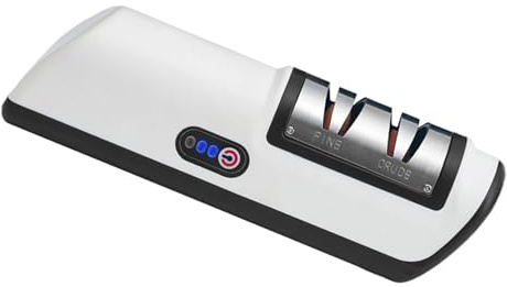 Afilador Eléctrico para Cuchillas de Corte | Amoladora de Tijeras de 3 Etapas | Piedra De Afilar Automática Para Cuchillos Con Carga USB,Para Pulir Sierras Y Navajas, Uso En Cocina, Adultos Y