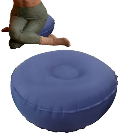 Cojín de Meditación - Cojín de Equilibrio de Yoga | Cojín de Meditación Inflable, Asiento de Nylon, Colchoneta de Equilibrio para Relajación Entrenamiento Pilates, Oficina, Donuts