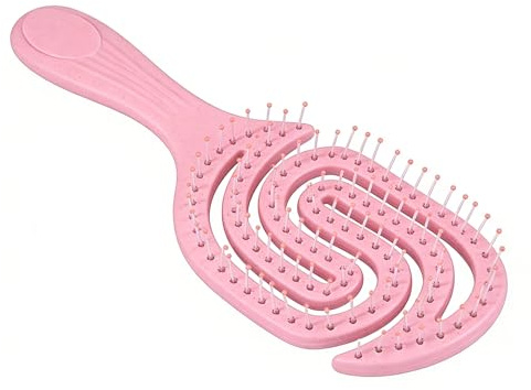 Nasse Lockenbürste – Haarspirale mit glatten Hohlborsten, Entwirrungsbürste für Locken, für Kinder, Frauen, Zuhause, Salon, Festival, Reisen, Spa, Party, Urlaub