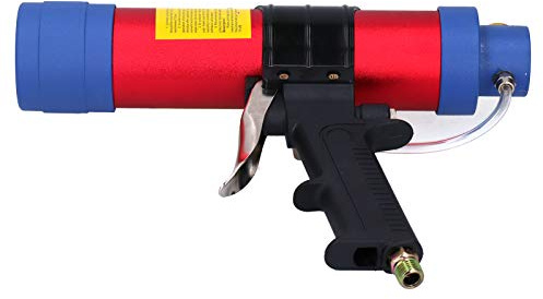 RASTKY Aluminum Pneumatic Glass Glue Gun Adjustable Air Caulking Tool for Fish Tanks and Electronic Appliances Q3‑310ML